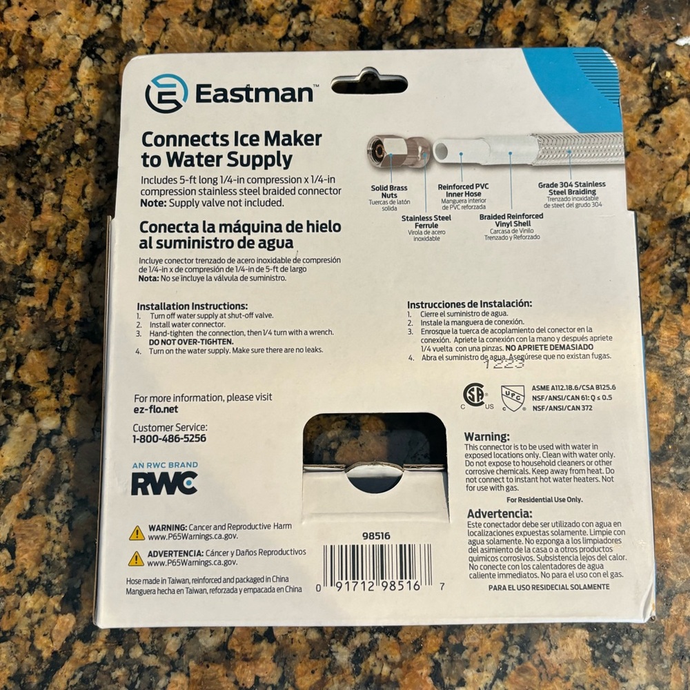 NEW EASTMAN Universal Icemaker Connector - Picture 4 of 4